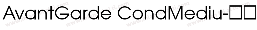 AvantGarde CondMediu字体转换